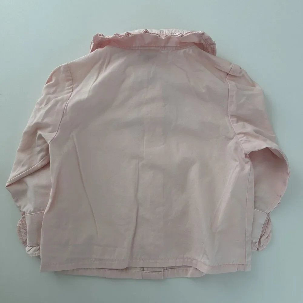 Vtg Gymboree Girls 18-24 Mo Dress Shirt Bloomer Velvet Pleated Hem 3 Pc Set